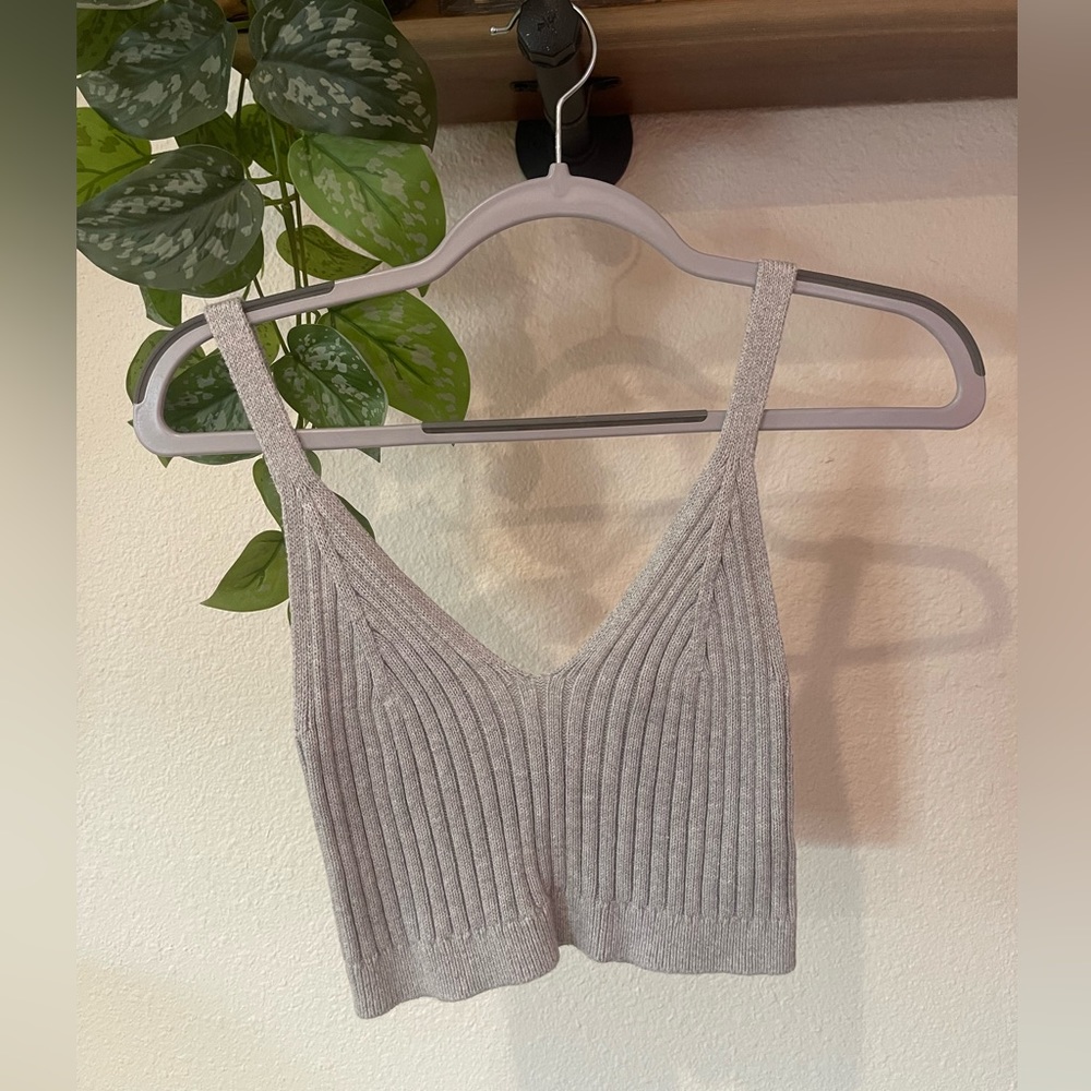Aerie cropped sweater tank